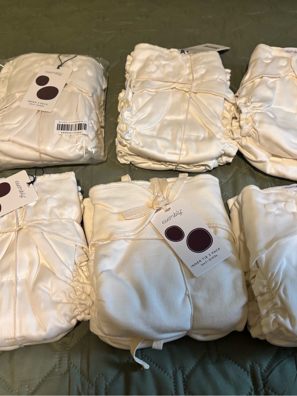 Esembly cloth diapers and covers bundle, size 2 NEW - Picture 3 of 5